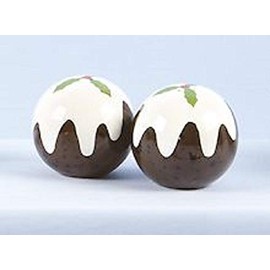 Christmas Pudding Salt & Pepper Shaker Set
