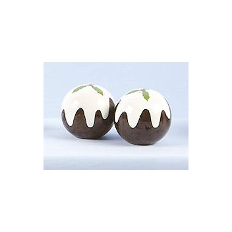 Christmas Pudding Salt & Pepper Shaker Set