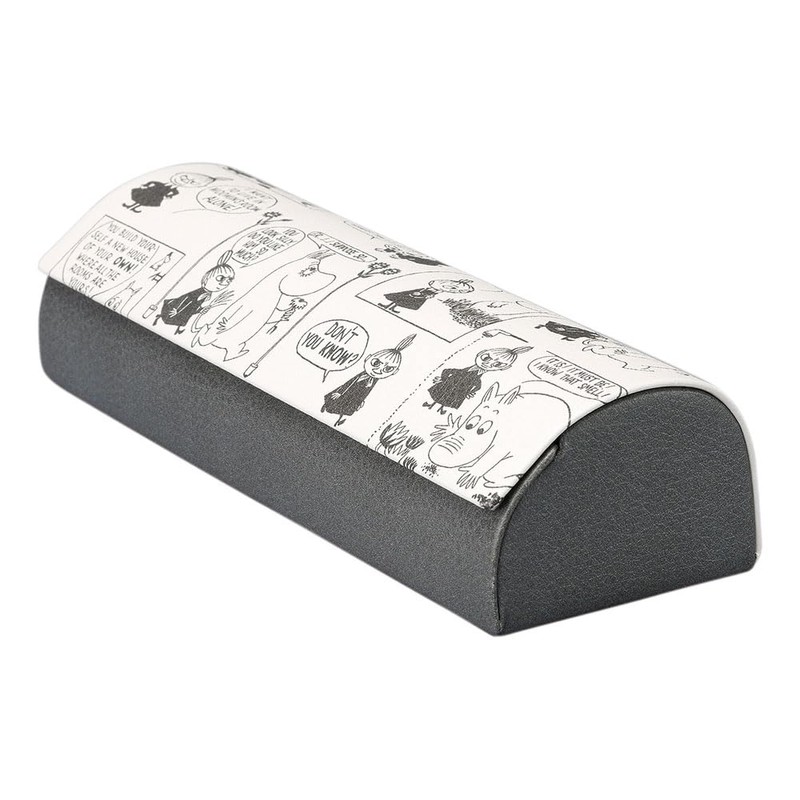 Kamio Japan Moomin Glasses Case with Cloth Comic Pattern Chou