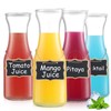 4PSC Glass Carafe with Lid, Premium Clear Water Pitcher Carafe