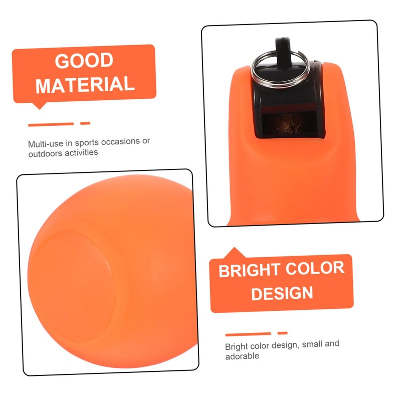 Kisangel Pack Camping Essentials Outdoor Survival Whistle Squeeze Whistle for