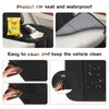 Non-Slip Backing Backseat Car Organizer Kick Mat with Storage Pockets,