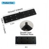 Heavy Duty Gate Hinges, Black Door Hinge with Screws, Adjustable
