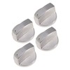 CORHAD 4pcs Gas Stove Knobs Replacement for Compact Lightweight Design
