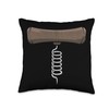 Corkscrew Tool Illustration For Wine Enthusiasts Throw Pillow