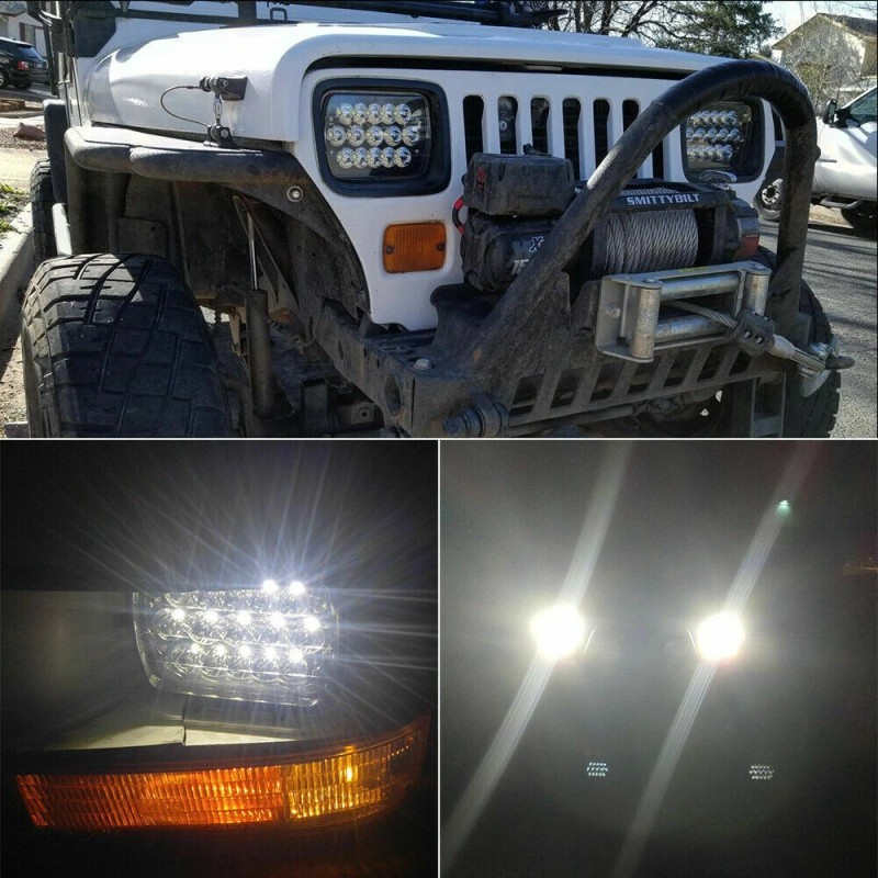 uspart- 2pcs Fit Kenworth T300 1995-2008 DOT 7x6'' 5x7'' LED