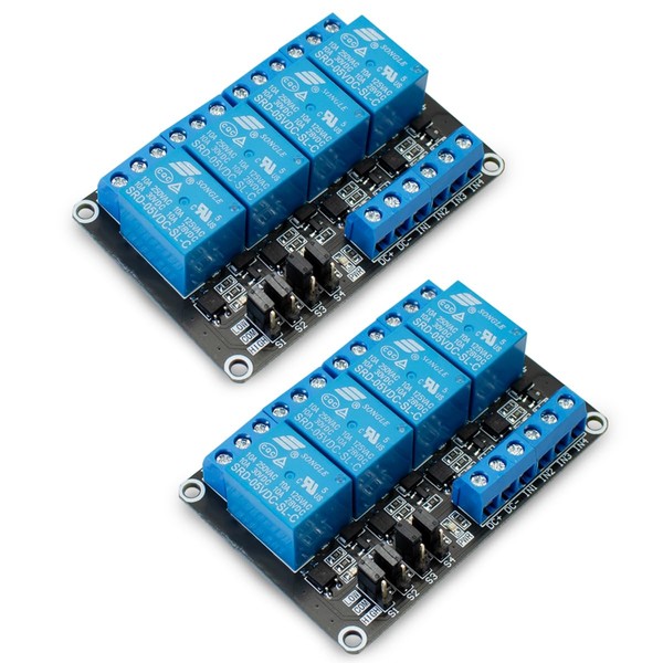 Innfeeltech 3pcs DC 5V Relay Module 1 Channel Relay with Optocoupler High or Low Level Trigger Expansion Board