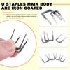 Tanstic 540 Pcs Insulated U Staple Nail Assortment Set with