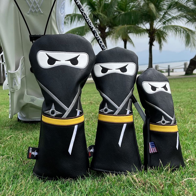 Golf Club Headcovers Ninja Golf Wood Covers Set Golf Driver