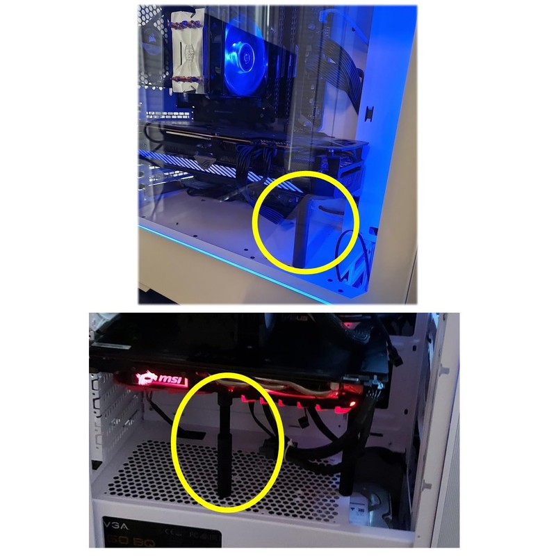JZK Magnetic Graphics Card Stand with Adjustable Height from 7.2cm~12cm,