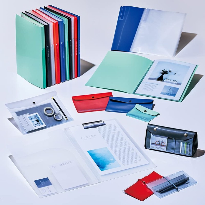 Lihit Lab F7740-8 Binder, Antibacterial, Clip File, A4, 50 Copy