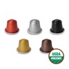 Organic USDA Café Romano Coffee Aluminum Espresso Pods For Nespresso