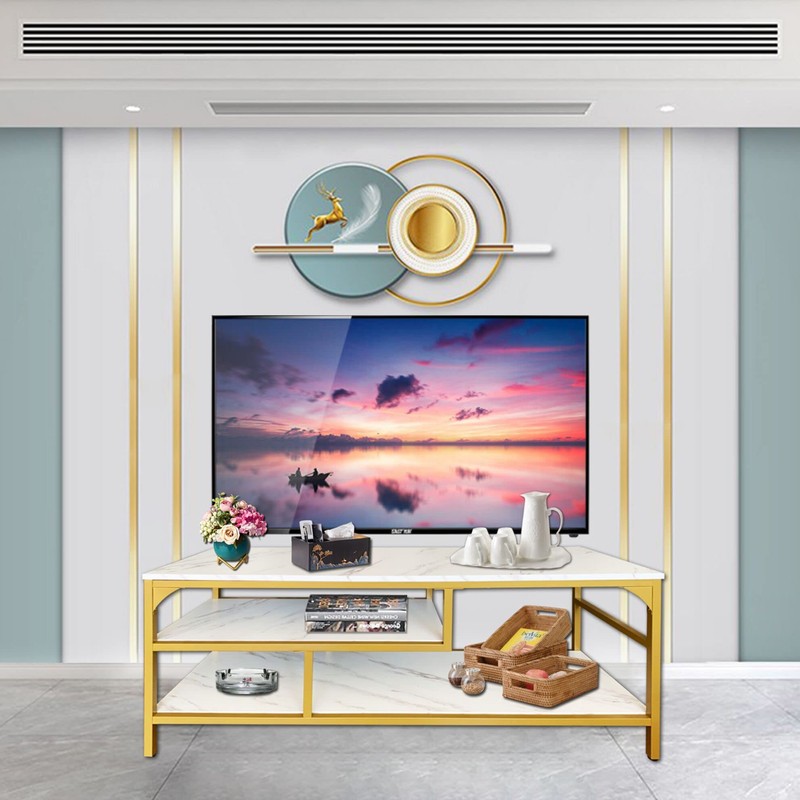 AT-VALY 3-Tier Stand for TV Media Console Table with Open