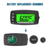 Runleader Digital Engine Temperature Meter Green Backlight Display for Lawn
