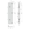 BASI Repair Angle Strike Plate for Interior Doors Room Doors