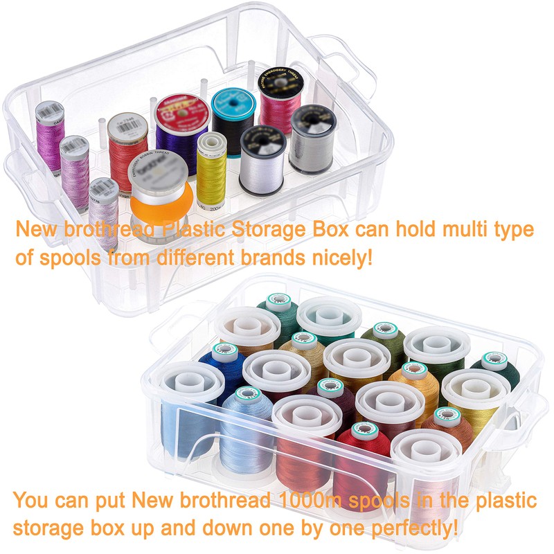 New brothread 80 Spools 500m Each Embroidery Machine Thread with