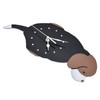 Wall Clock Self Adhesive Waterproof 3D Effect Silent Movement Dog