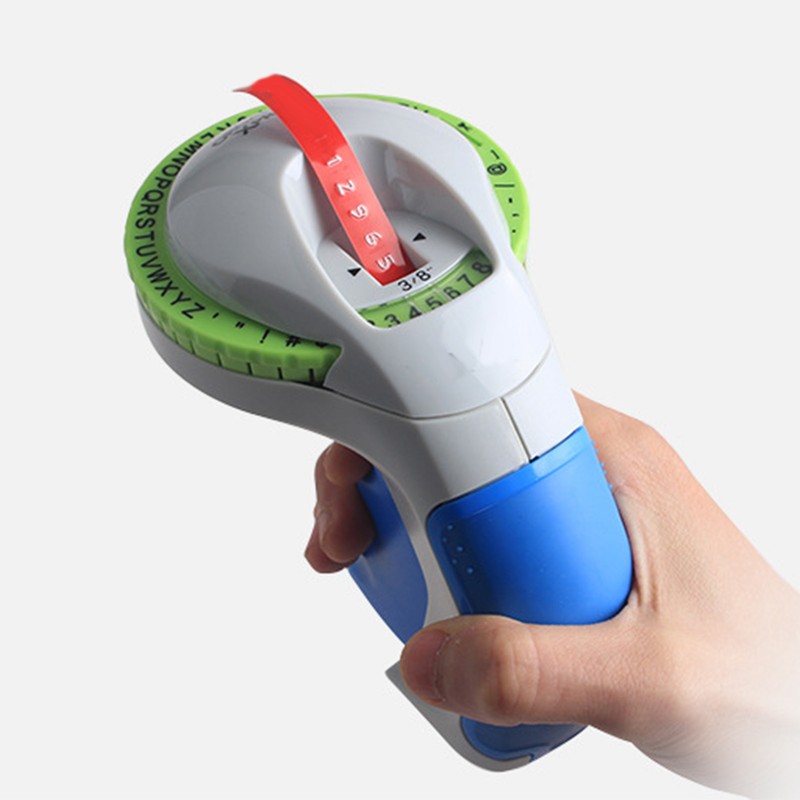Manual Label Embosser Three Dimensional Texture Self Cutting Portable Handheld