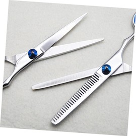 minkissy 1 Set Hair Salon Cutter Tool Hairdressing Scissors Teeth Cut Scissors Ergonomics Handle Scissor