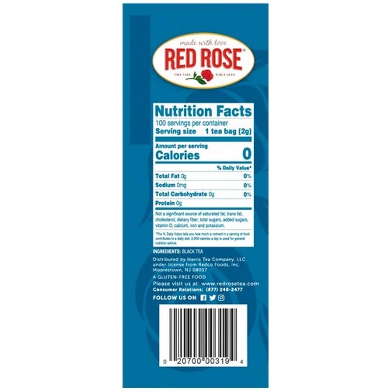 Red RoseTea Bags, 100-Count