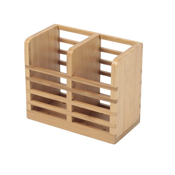 Ambiance Nature 507107 Cutlery Holder Bamboo 15 x 8 x 12.5 cm