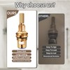 Brass 1-001 & Brass 1-002 Ceramic Valve Set，Replacement Hot Widespread