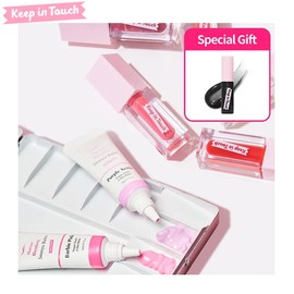 KEEP IN TOUCH Lip Plumper + Smmyu Balm Set 5items, Lip Plumper#$%Smmyu Balm 1#$%Smmyu Balm 2:Aurora Shower-Apple Leather-Purple Xenia