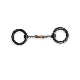 Dutton Bits Heavy Loose Ring Twisted Dog Bone Equine Bit