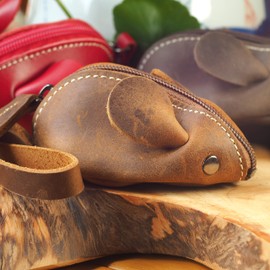 BAWAKO Leather Coin Purse - Key Bag Coin Purse Coin Purse Small Purse Coin Purse Coin Purse Coin Purse Coin Purse, light brown, coin purse