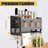 TWSOUL Wall Spice Rack, Kitchen Shelf with Spice Jars and