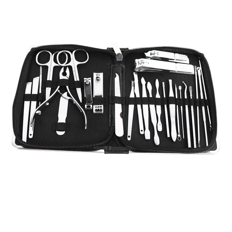 26Pcs Eyebrow Tweezers Manual Stainless Steel Rugged Versatile Lightweight Nail