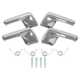 MOTOKU Chrome Interior Door Handle Trim for Ford Expedition 2003 2004 2005 2006 Front Rear Left Driver and Right Passenger Side Repair Kit 4Pcs