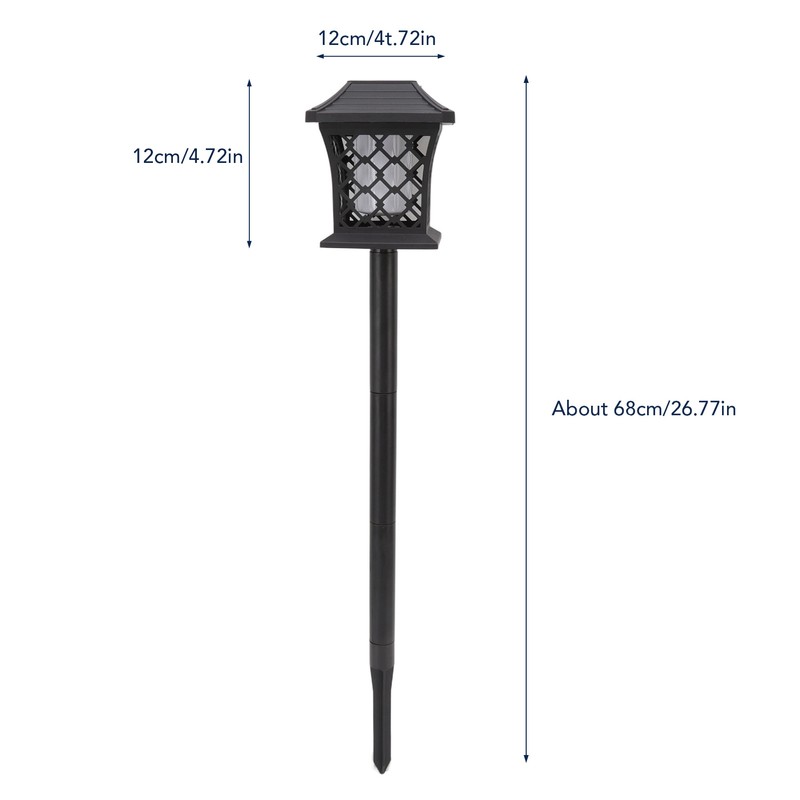 Solar Flame LED Lights Simulation Flickering Flame Grid Shape for