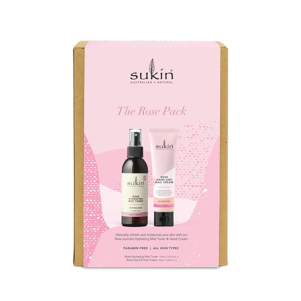 Sukin The Rose Pack Limited Edition Skin Care Gift Pack, Set of 2