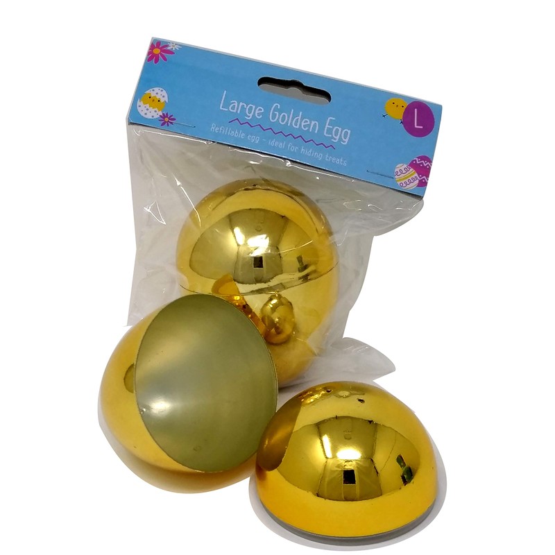 GEM Imports Golden Refillable Easter Egg | Gold | 1pc