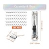 Portable Binder Clip Stapler 2-Pack, Cute Push Clip Dispenser for