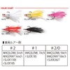 Megabass 34785 SLOWL FEATHER HOOK #1 Yellow/White
