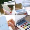 LIGHTWISH Travel Watercolor Palette Box, All-in-One Portable Watercolor Kit with