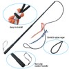 ASOCEA Flirt Pole for Dogs,Pet Extendable Teaser Wand Puppy Flirt
