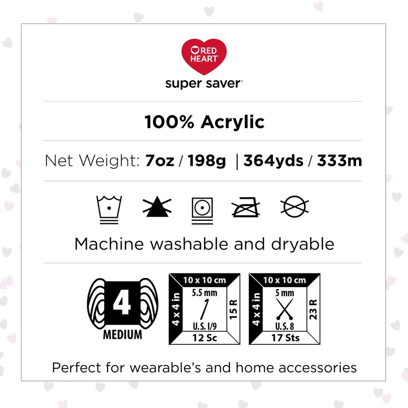 Red Heart Super Saver Dark Orchid Yarn - Paquete de