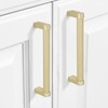 POVEFONK 10 Pack 5 inch(128mm) Brushed Brass Kitchen Cabinet Handles