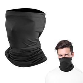 Tinkber 1 Pcs Neck Gaiter Face Cover, Elastic Head Wrap Mask Cover, Cooling Washable Neck Gaiter, Bandana Face Covering, Sun Ice Silk Scarf Cycling Mask, for Cycling Running Outdoor Activities