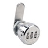 QANYEGN 3 Digit Combination Cam Lock, Silver Cabinet Security Password