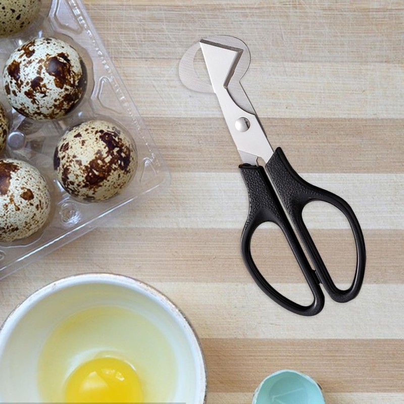 Black Egg Shell Scissors - Portable Quail Egg Cracker, Cracker