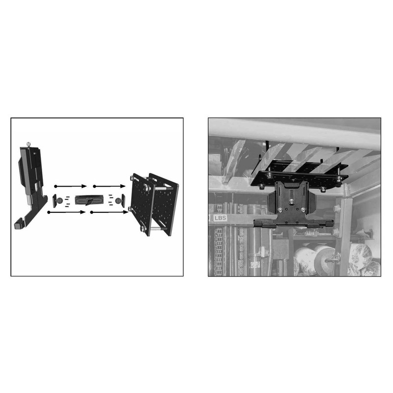 ARKON Mounts 5 inch Robust Metal Locking Forklift Tablet Mount