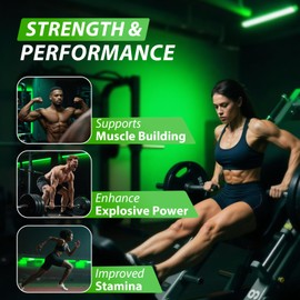 Asumtal Creatine Monohydrate Gummies Complex 8500 MG for Men & Women, Creatine Monohydrate Supplement for Muscle Growth, Strength & Energy Support, Pre Workout Gummies 120 Count Green Apple Flavor