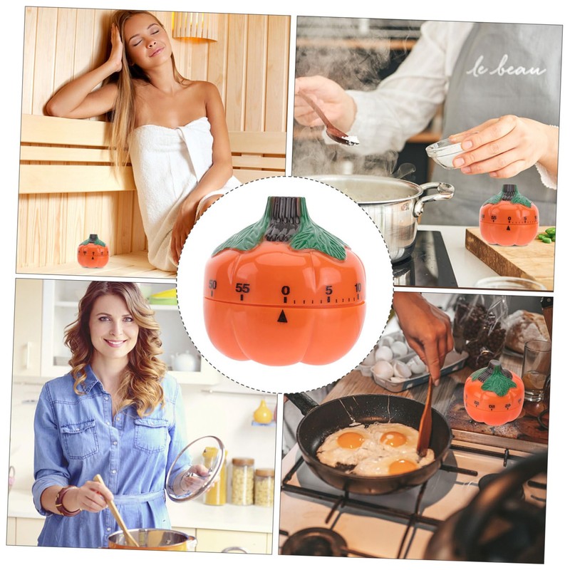 Alipis 2pcs Pumpkin Design Mechanical Timer Digital Kitchen Timer Cooking