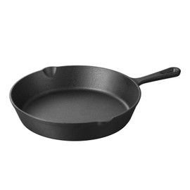swiflon Cast Iron Skillets Non-Stick Frying Pans Griddle Egg Pan Round Indoor/Outdoor,Stove, BBQ, Grill Cookware，10 Inch