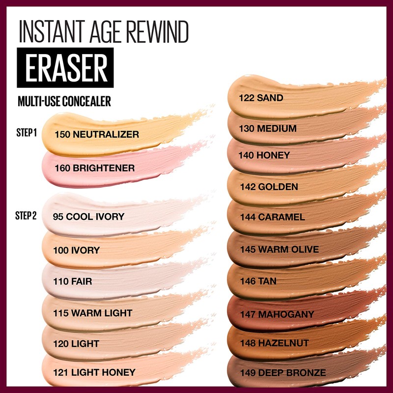 Maybelline Instant Age Rewind Eraser Dark Circles Treatment Multi-Use Concealer,