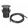 sourcing map Garbage Disposal Air Switch Button 32mm Dia Black,